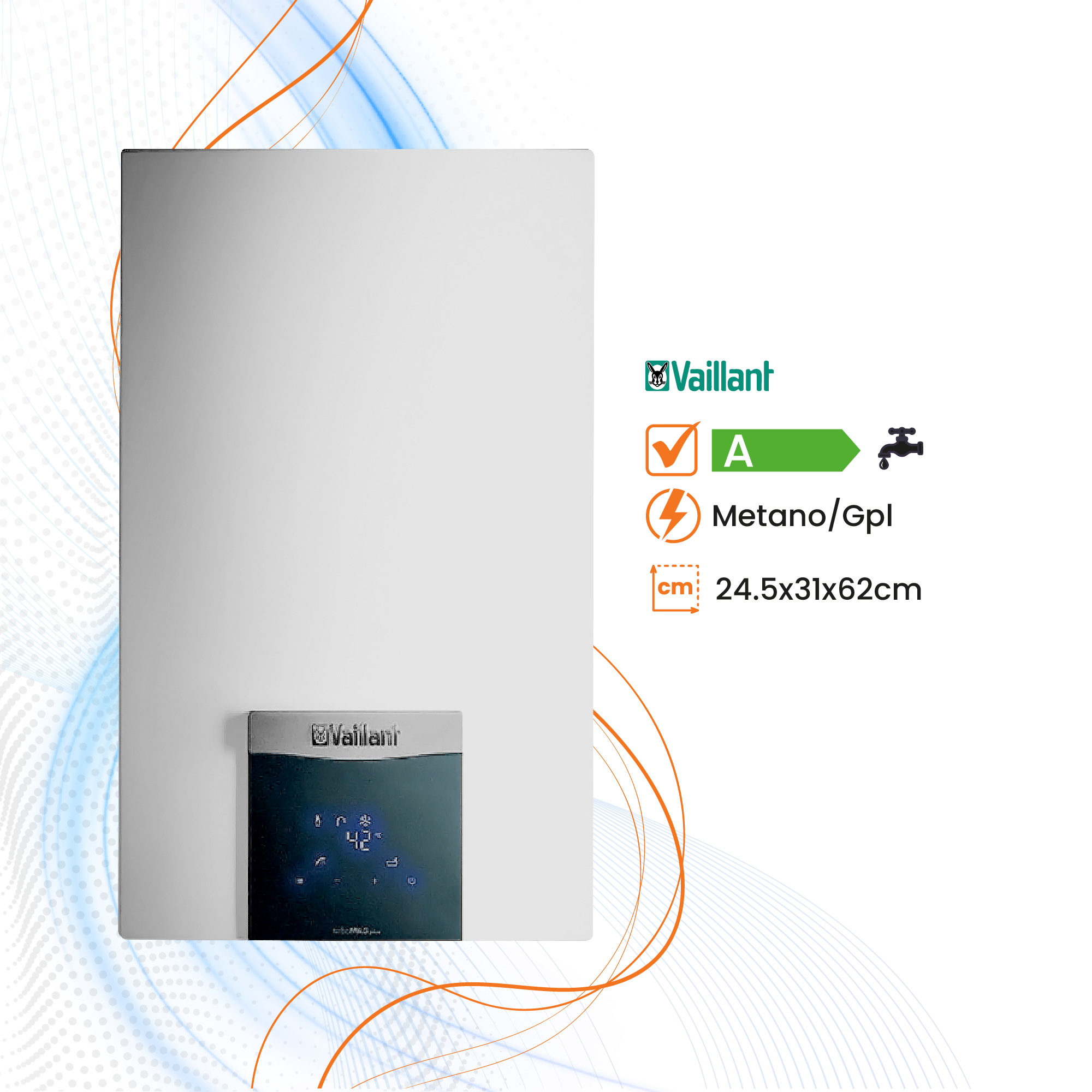 Scaldabagno Vaillant TurboMAG plus low NOx a Gas Camera Stagna