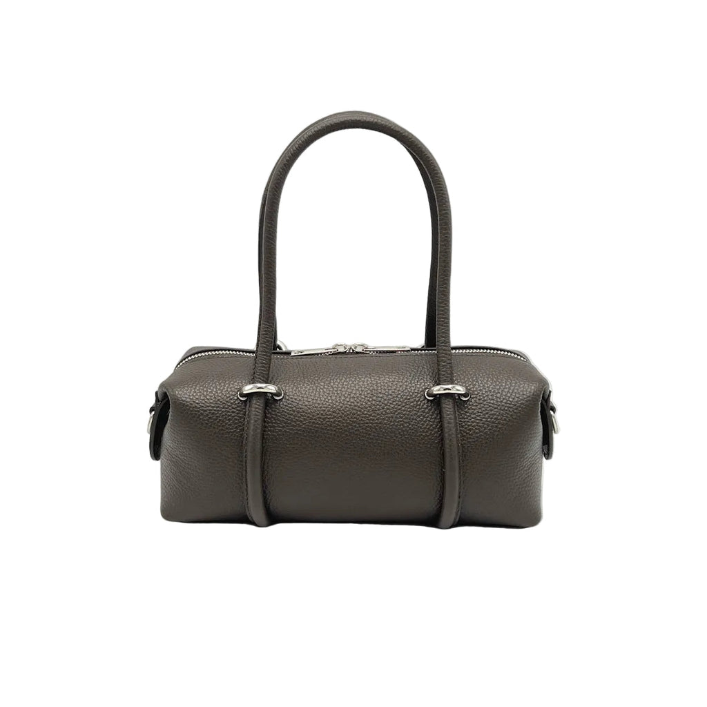Small East-West Boston Bag in Pebbled Leather