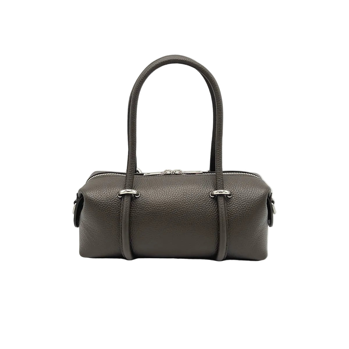 Small East-West Boston Bag in Pebbled Leather