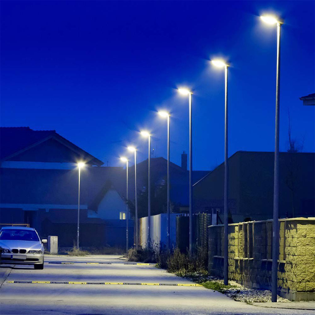 Armatura Stradale LED SMD 50W Nero 4000K IP65 per Illuminazione Esterna