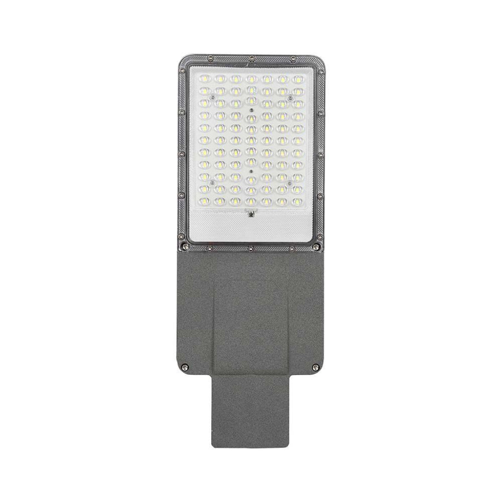 Armatura Stradale LED Solare 35W con Pannello e Batteria LiFePO4 4000K IP65 Grigio