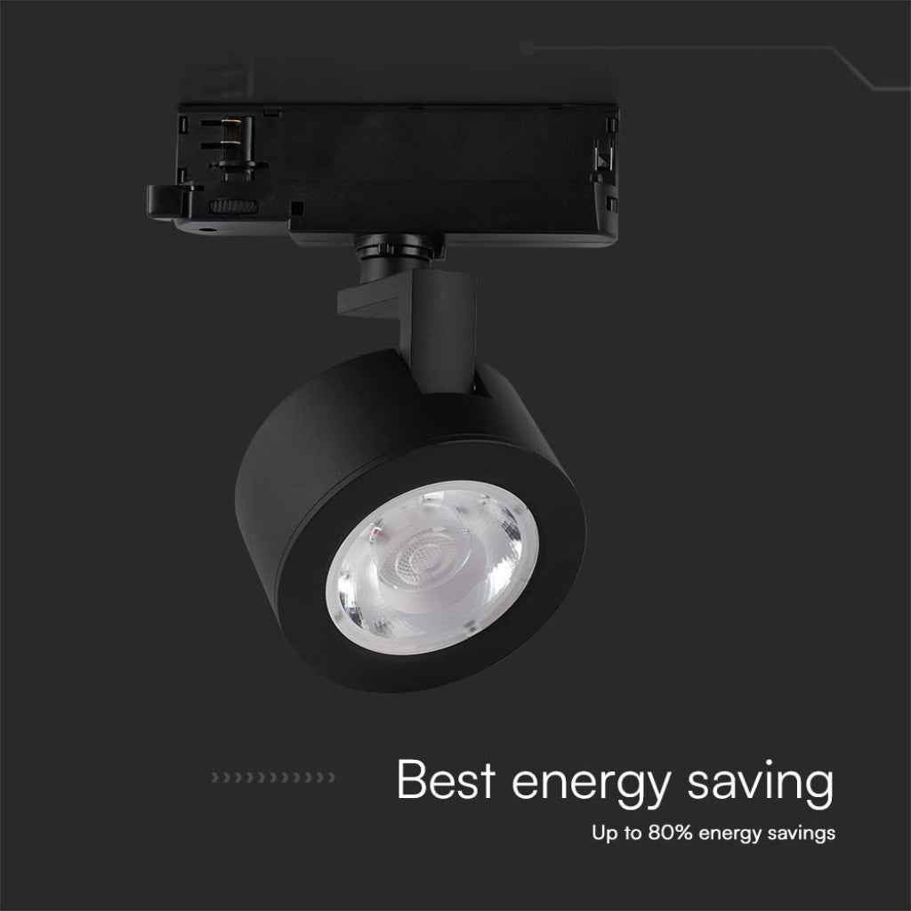 V-Tac Faretto LED Binario Trifase 30W CCT 3in1 Nero COB