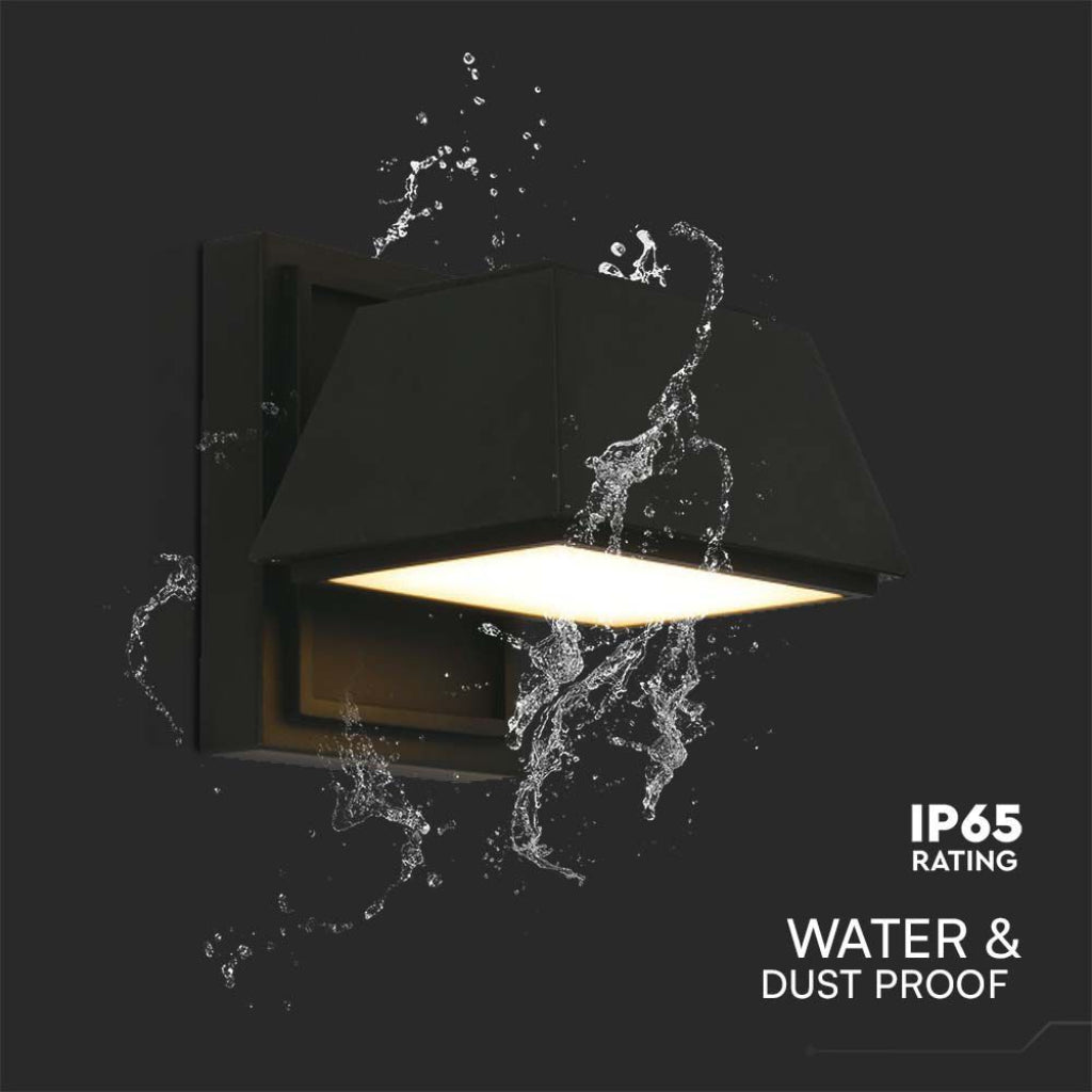 Lampada LED Muro 15W Doppio Fascio IP65 3000K Nero V-TAC