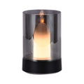 V-Tac Lampada LED da Tavolo 2W USB-C Candela Vetro Fumé 3000K