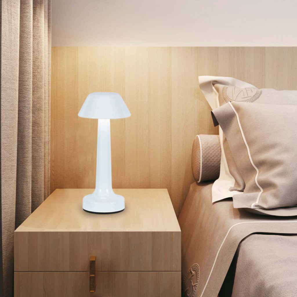 V-Tac Lampada LED da Tavolo 1W USB-C Touch Dimmerabile Bianca