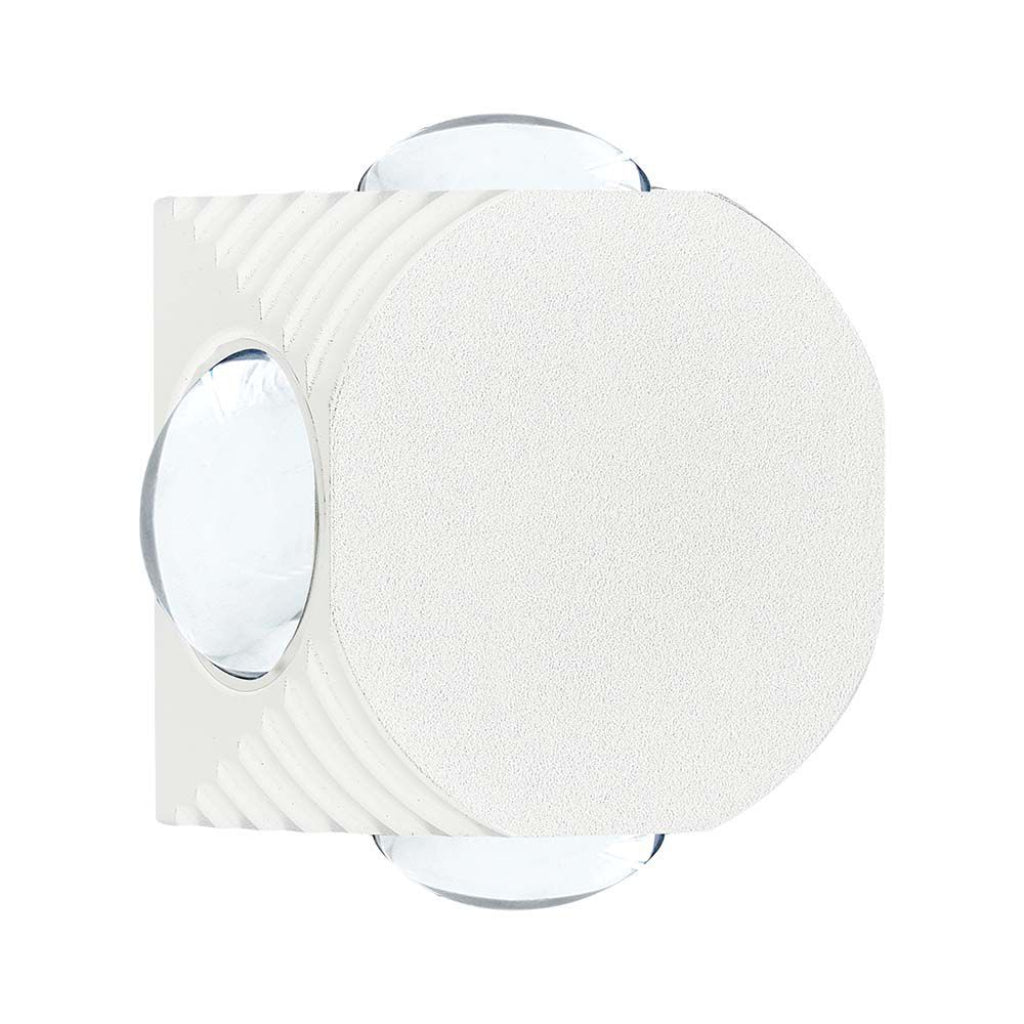 Applique LED 4W da Muro con 4 Fasci Luce 4000K IP54 Bianco