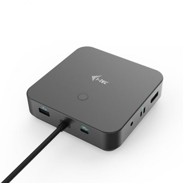 i-tec USB-C HDMI Dual DP Docking Station with Power Delivery 100 W + Universal Charger 100 W [C31TRI4KDPDPRO100]