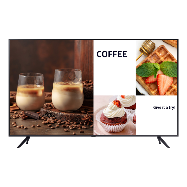 Samsung LH75BECHLGUXEN visualizzatore di messaggi Pannello piatto per segnaletica digitale 190,5 cm (75") LED Wi-Fi 4K Ultra HD Nero Processore integrato Tizen [LH75BECHLGUXEN]