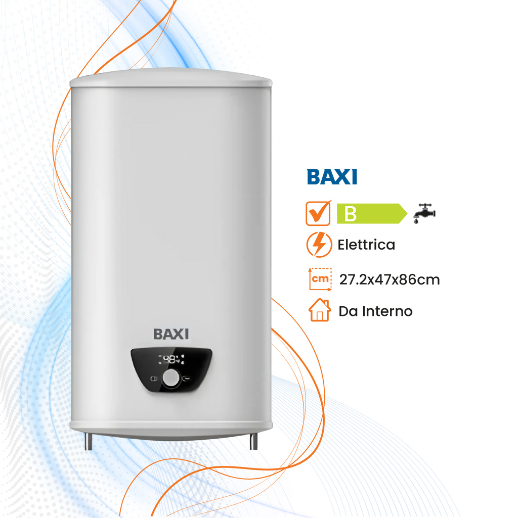 Scaldabagno Baxi Lite Compact Elettrico Orizzontale/Verticale