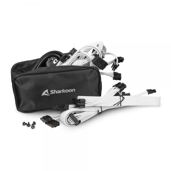 Sharkoon Rebel P30 Gold alimentatore per computer 1000 W 20+4 pin ATX ATX Bianco [REBELP30GOLDWH1000W]
