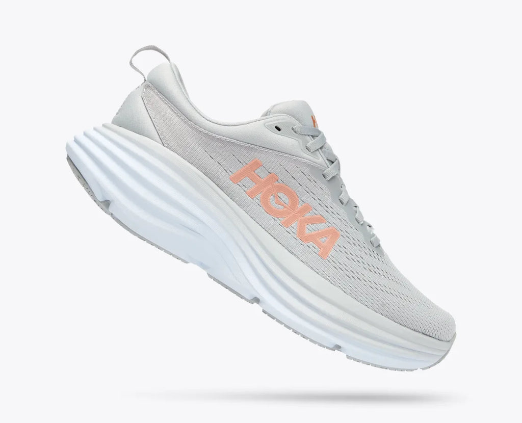 Hoka One One - Scarpe Running Donna Bondi 8 Grigio Nebbia - 1127952/HMLR