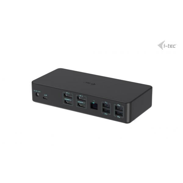 i-tec USB 3.0 / USB-C / Thunderbolt 3 Professional Dual 4K Display Docking Station Generation 2 + Power Delivery 100W [CADUAL4KDOCKPD2IT]