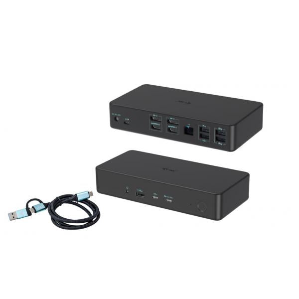 i-tec USB 3.0 / USB-C / Thunderbolt 3 Professional Dual 4K Display Docking Station Generation 2 + Power Delivery 100W [CADUAL4KDOCKPD2IT]