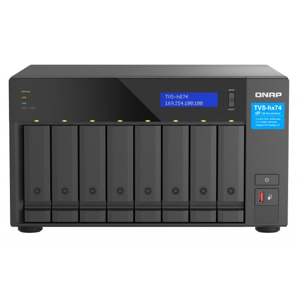QNAP TVS-H874T-I7-32G server NAS e di archiviazione Tower Collegamento ethernet LAN Nero [TVS-H874T-I7-32G]