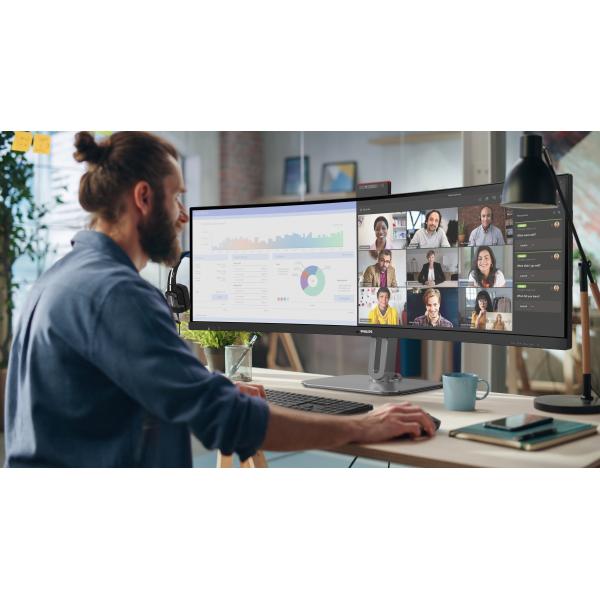 Philips 49B2U6900CH/00 Monitor PC 124 cm (48.8") 5120 x 1440 Pixel Dual QHD LCD Nero [49B2U6900CH/00]