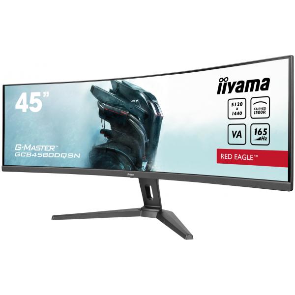 iiyama G-MASTER RED EAGLE CURVED Monitor PC 114,3 cm (45") 5120 x 1440 Pixel Dual QHD LED Nero [GCB4580DQSN-B1]