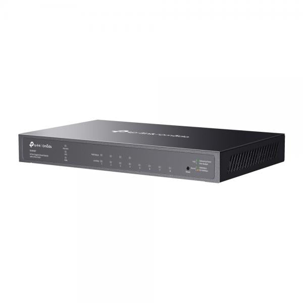 TP-Link Omada TL-SG2008P Gestito L2/L2+ Gigabit Ethernet (10/100/1000) Supporto Power over Ethernet (PoE) Nero [SG2008P]