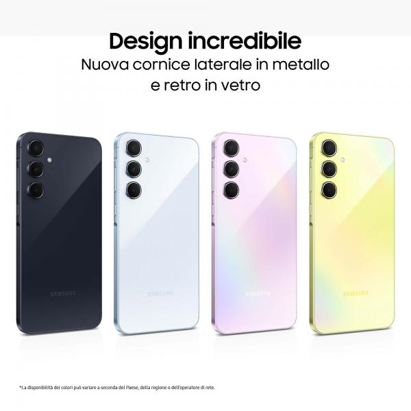 Samsung Galaxy A55 5G Display FHD+ Super AMOLED 6.6, Android 14, 8GB RAM, 256GB, Dual SIM, Batteria 5.000 mAh, Awesome Lilac [SM-A556BLVCEUE]