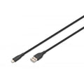 Digitus Silicone Charging cable - USB-A to Lightning - 2m - 12W - Black [AK-600108-020-S]