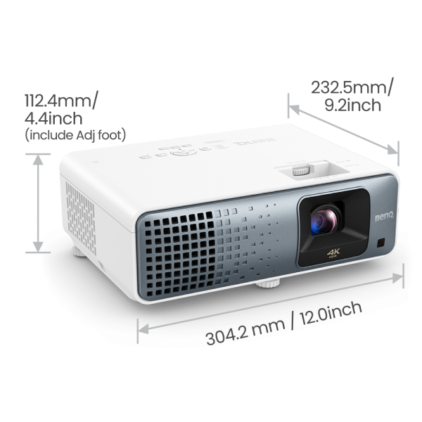 BenQ TK710 videoproiettore Proiettore a raggio standard 3200 ANSI lumen DLP UHD 4K (3840x2160) Compatibilità 3D Nero, Bianco [TK710]
