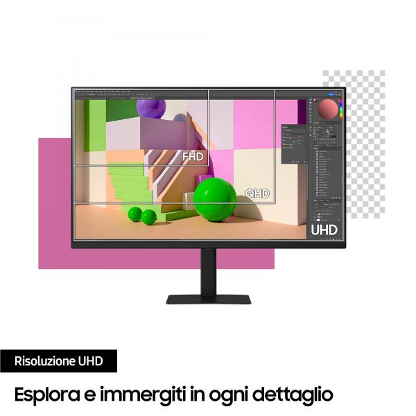 Samsung Monitor HRM ViewFinity S7 - S70D da 27'' UHD Flat [LS27D700EAUXEN]