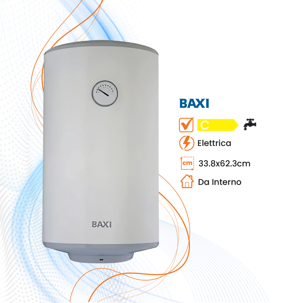Scaldabagno Baxi Must+ Elettrico Orizzontale/Verticale