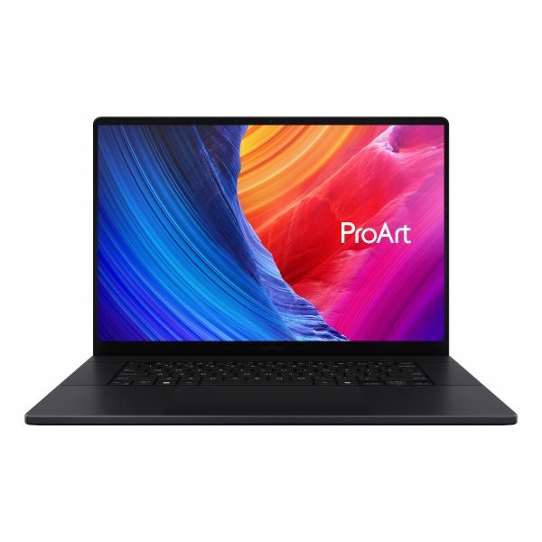ASUS ProArt P16 H7606WI-ME012X AMD Ryzen AI 9 HX 370 Computer portatile 40,6 cm (16") Touch screen WQUXGA 64 GB LPDDR5x-SDRAM 2 TB SSD NVIDIA GeForce RTX 4070 Wi-Fi 7 (802.11be) Windows 11 Pro Nero [H7606WI-ME012X]