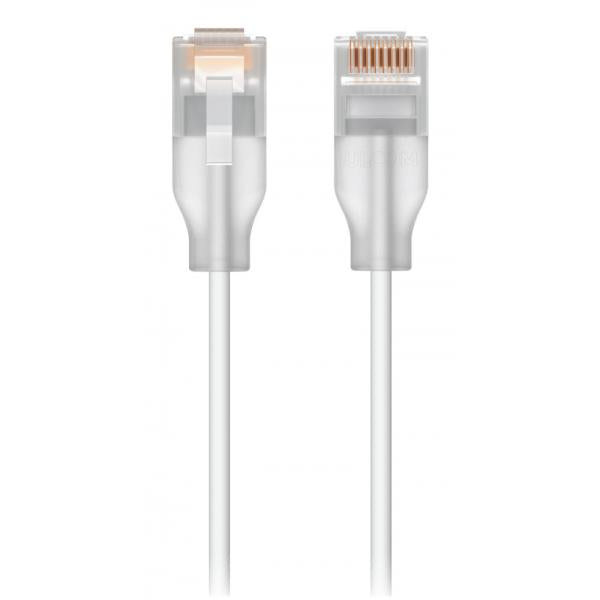 Ubiquiti - UniFi Etherlighting Patch Cable, Nano-thin patch cable with 2.5 GbE support designed to show Etherlighting effect - 3M [UACC-Cable-Patch-EL-3M-W]