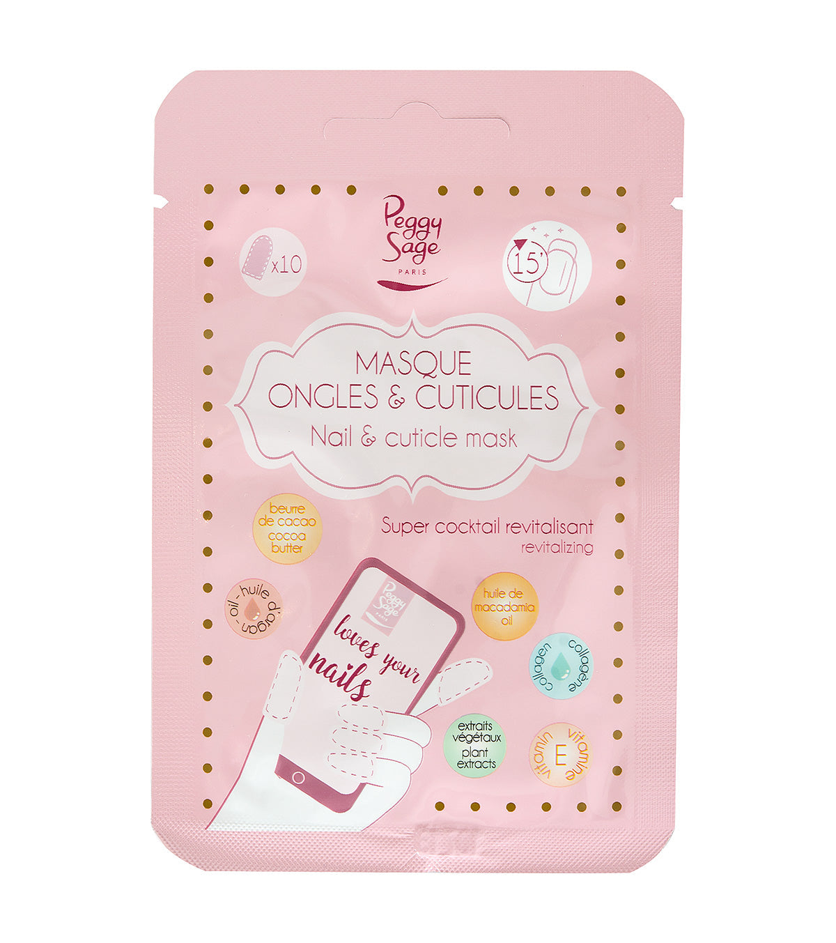 PEGGY SAGE  MASCHERA UNGHIE E CUTICOLE X 10 - 4,5G