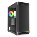 SHARKOON CASE AK4W ATX RGB STRIP BLACK [AK4W ATX BLACK]