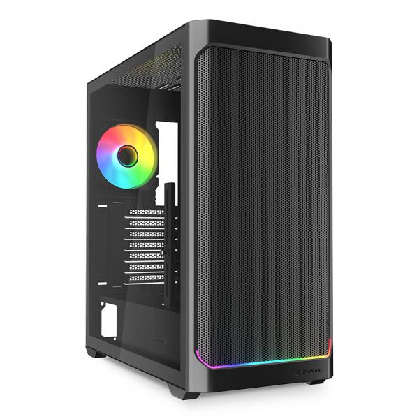 Sharkoon AK4W RGB Strip Midi Tower Nero [AK4WRGBSTRIPBLACK]