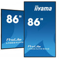 iiyama LH8664UHS-B2AG visualizzatore di messaggi Pannello piatto per segnaletica digitale 2,18 m (86") Wi-Fi 500 cd/m 4K Ultra HD Nero Processore integrato Android 24/7 [LH8664UHS-B2AG]