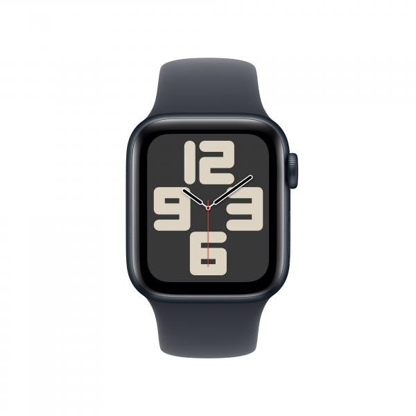 Apple Watch SE GPS 40mm Cassa Alluminio Mezzanotte con Mezzanotte Sport Band - M/L [MXE93QL/A]