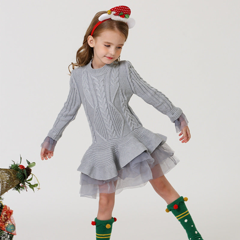 Elegante abitino caldo per bambina