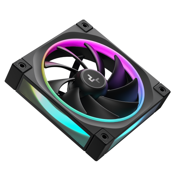 DEEPCOOL VENTOLE CASE FL12 NERA ARGB PWM BASSO RUMORE (kit 3 ventole) [R-FL12-BKAPN3-G]