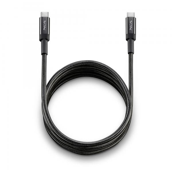 NGS CAVO DI RICARICA RAPIDA DA USB C A USB C, LUNGHEZZA 2 M [KNOT 65W-2]