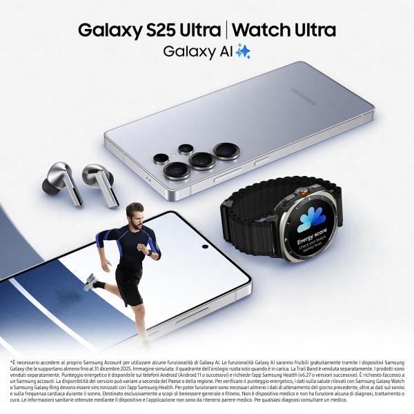 Samsung Galaxy S25 Ultra Smartphone AI, Display 6.9'' QHD+ Dynamic AMOLED 2X, Fotocamera 200MP, RAM 12GB, 256GB, 5.000 mAh, Titanium Black [SM-S938BZKDEUE]