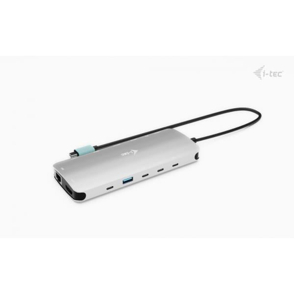 i-tec Metal USB-C Nano 3x Display Dock, 2x HDMI 1x USB-C video + Power Delivery 140W [C31NANOTRIPLEDOCKPD]