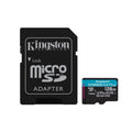Kingston Technology Scheda microSDXC Canvas Go Plus Gen4 200MB/s A2 U3 V30 da 128 GB + adattatore [SDCG4/128GB]