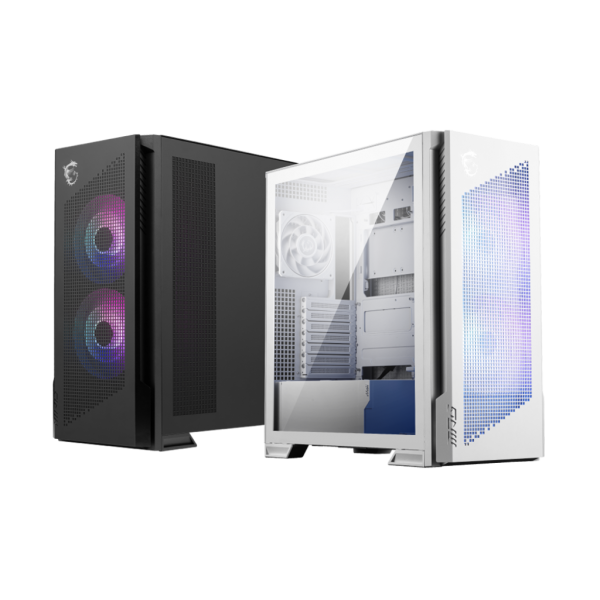 MSI CASE MID TOWER BIANCO, 2 USB, 1 TYPE-C, 2X160MM ARGB FAN, 1X120MM NO-ARGB FAN, ARGB+PWM CONTROL [MPG VELOX 300R AFPZW]