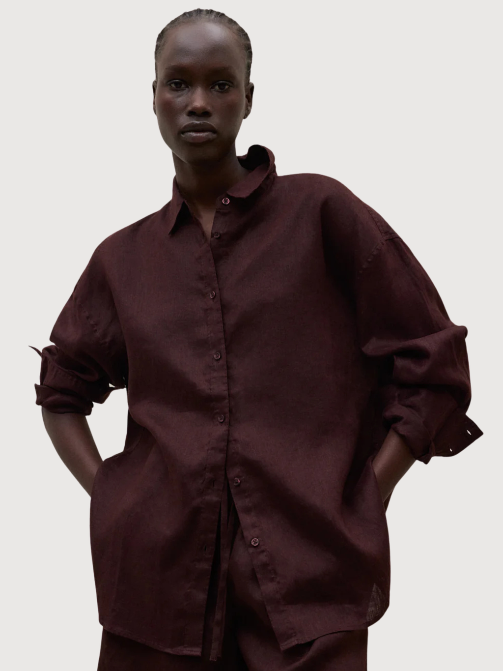 DARIA SHIRT WOMAN Cocoa | Ecoalf