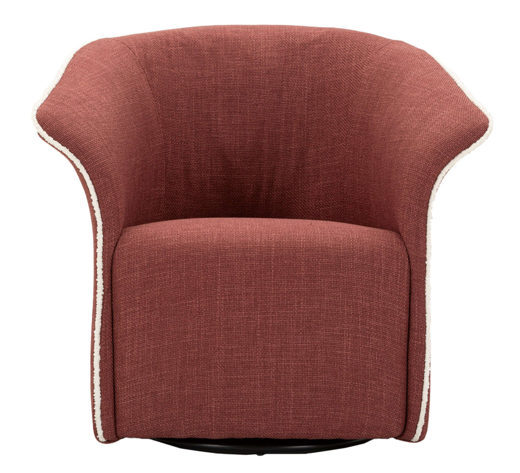 Poltrona Girevole Siena Bordeaux CM 83,5X66X80 Elegante