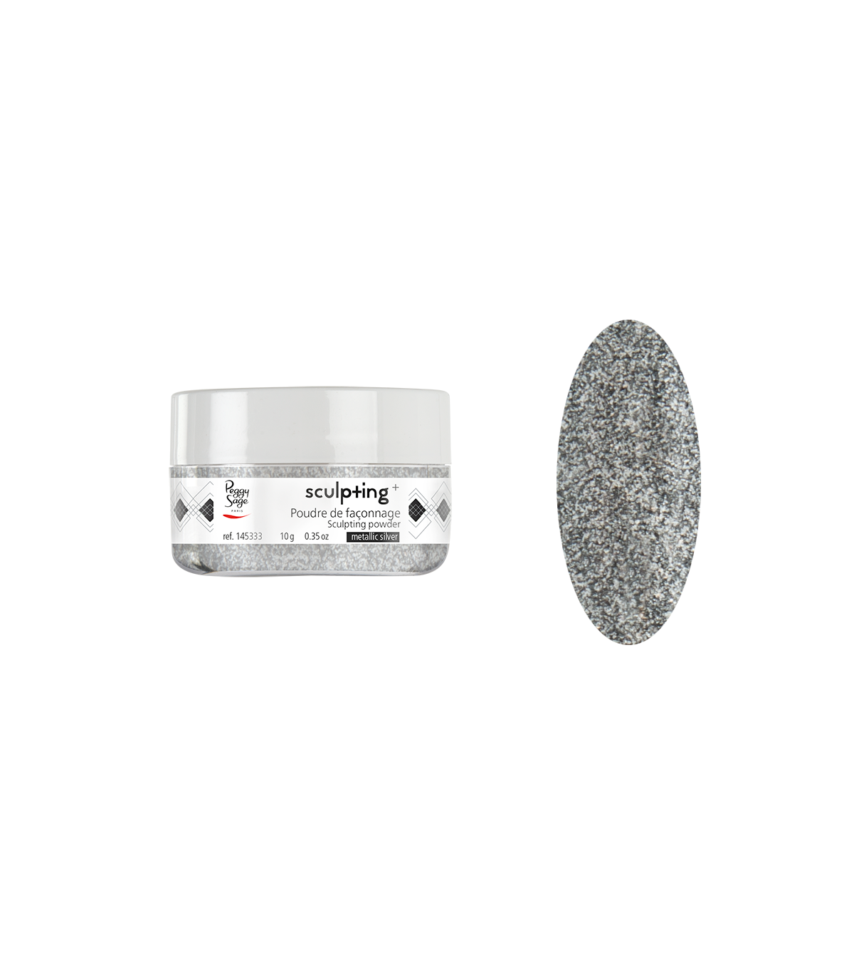 PEGGY SAGE  POLVERE DI MODELLATURA METALLIC SILVER -10G