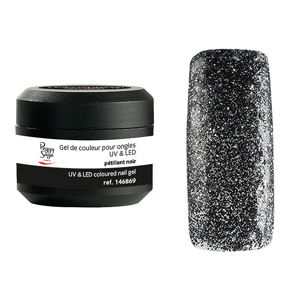 PEGGY SAGE  GEL UV&LED COLORATO PER UNGHIE PETILLANT NOIR  5G