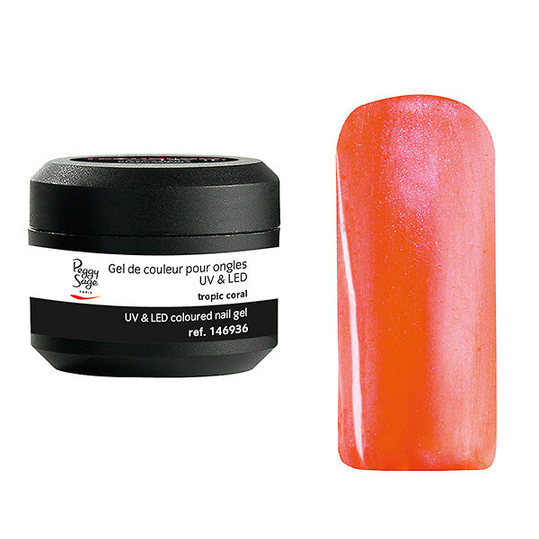PEGGY SAGE  GEL UV &LEDCOLORATO PER UNGHIE TROPIC CORAL 5G