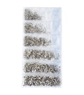 PEGGY SAGE  DECORAZIONIPER UNGHIE CRISTALLO -SILVER