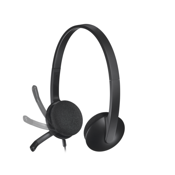 LOGITECH CUFFIE CON MICROFONO H340, USB [981-000475]
