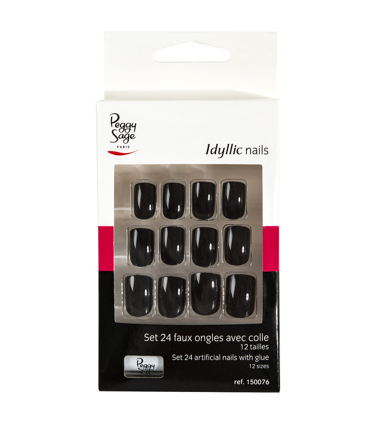 PEGGY SAGE  SET 24 UNGHIE FINTE IDYLLIC NAILS - BLACK