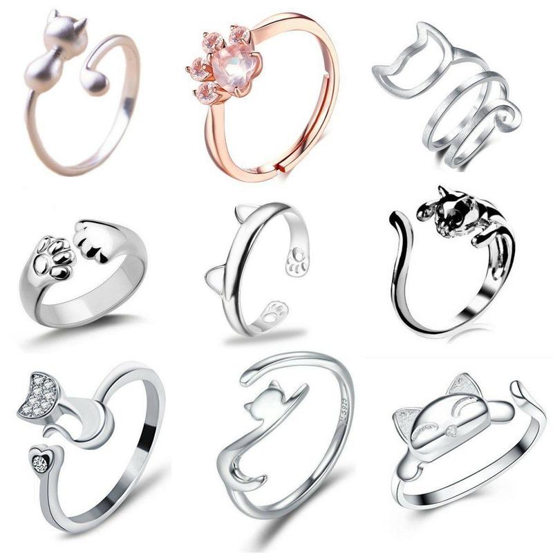 Set di anelli "Classy Cat" in stile premium