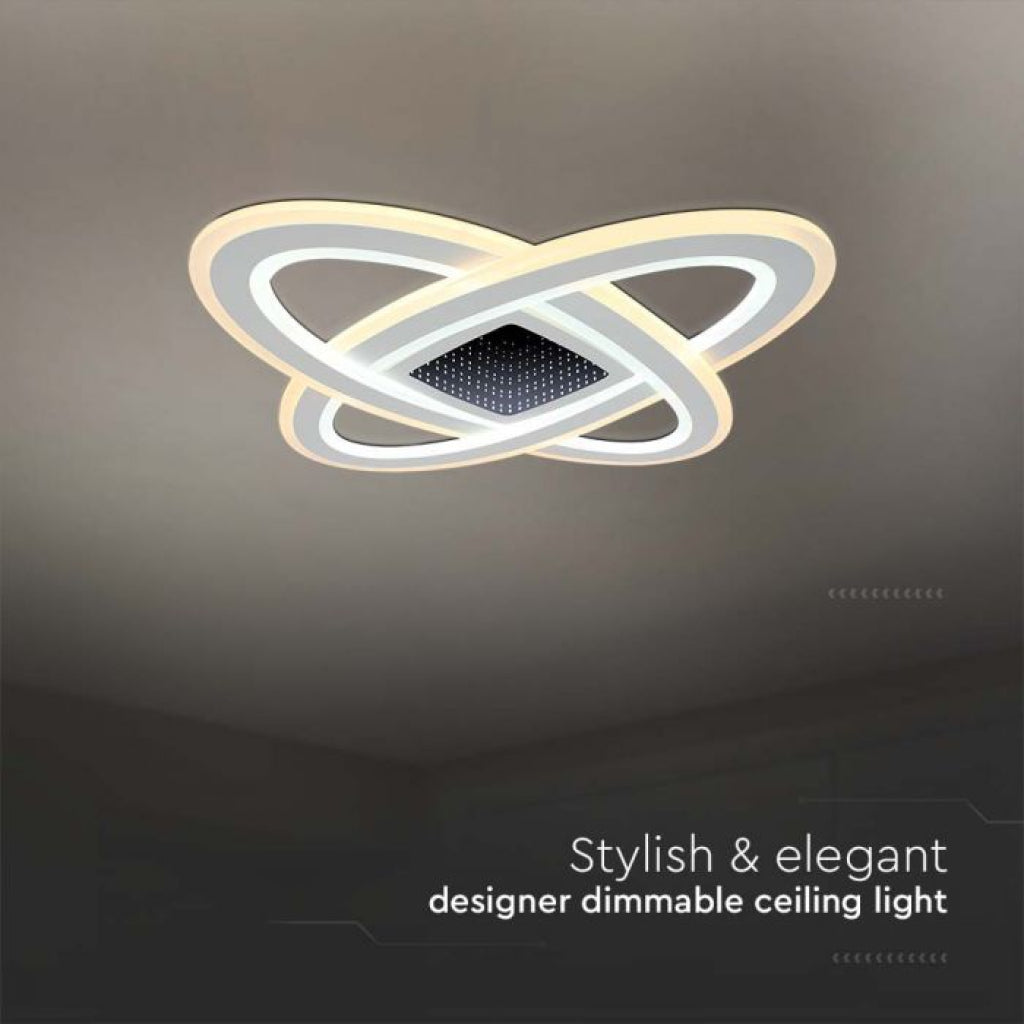 V-Tac Lampadario LED 130W Dimmerabile CCT con Telecomando Ø50cm
